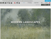 Tablet Screenshot of americaarts.com